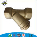 1'' forged water brass y strainer valve with plug